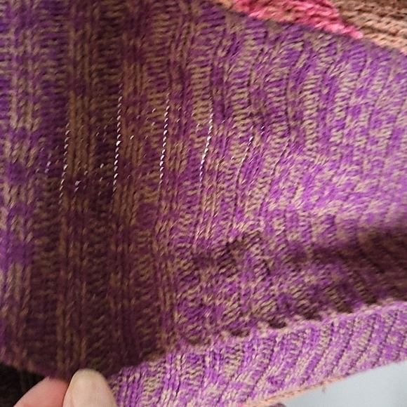 Sonoma open front multicolored cardigan - Picture 5 of 10